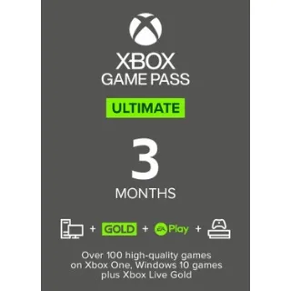 XBOX Game Pass Ultimate 3 Months [𝐈𝐍𝐒𝐓𝐀𝐍𝐓 𝐃𝐄𝐋𝐈𝐕𝐄𝐑𝐘]