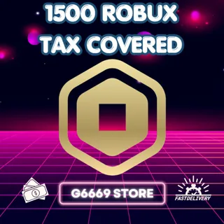 1500 Robux - Tax Covered (Via Gamepass) 