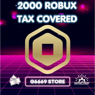 2000 Robux - Tax Covered (Via Gamepass) 
