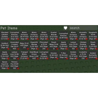 Grow a garden account stacked