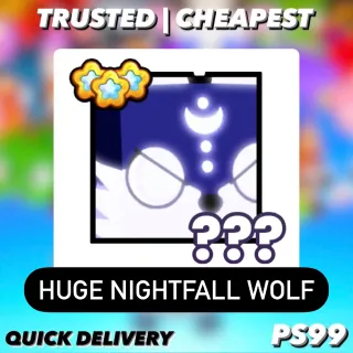 HUGE NIGHTFALL WOLF