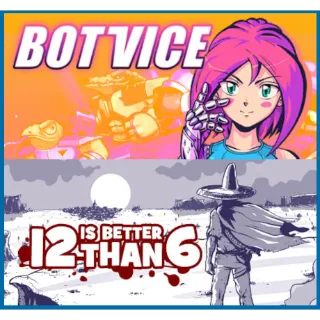 Bot Vice & 12 Is Better Than 6: Top Down Shooter Combo Pack Instant Delivery