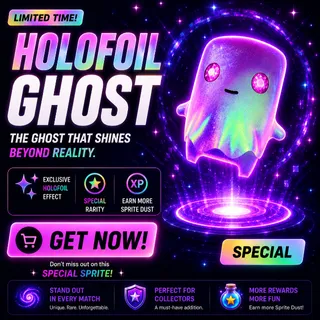 HOLOFOIL GHOST SPRITE (NEW)