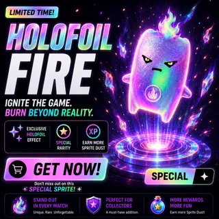 HOLOFOIL FIRE SPRITE (NEW)