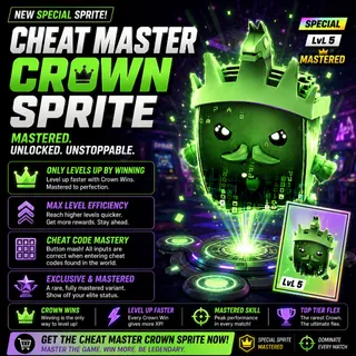 CHEAT MASTER CROWN SPRITE MASTERED