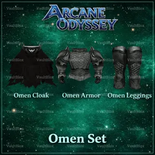 Arcane Odyssey Omen Set | Omen Armor | Omen Leggings | Omen Cloak