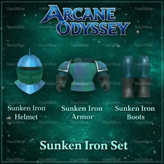 Arcane Odyssey Sunken Iron Set | Sunken Iron Helmet | Sunken Iron Armor | Sunken Iron Boots