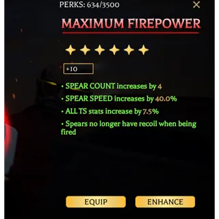 Maximum Firepower | +10