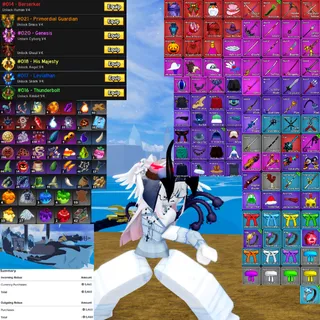 Blox Fruits Max Account | Every Race V4 | Godhuman | Cdk, Ttk, Dark Blade, Hallow Scythe | Lvl 2800 | 