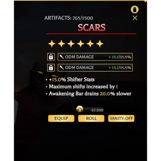 Aotr Scars | 15.1 / 15.1 | Odm/Ts Damage