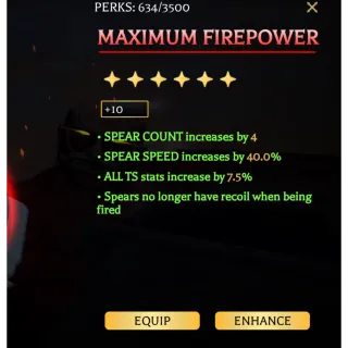 Maximum Firepower | +10