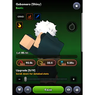 Shiny Gabimaru SSS Stat/ Anime Last Stand