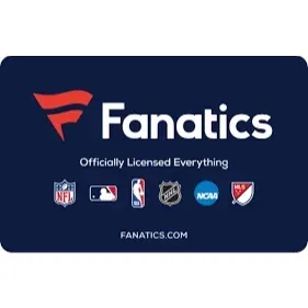 $50.00 USD Fanatics giftcard