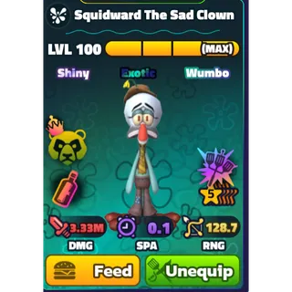 SW 5S SAD CLOWN GOLD SERIAL ## -SPONGEBOB TOWER DEFENSE LESS THAN 500 EXIST