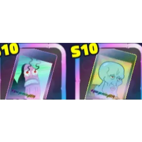2 s10 cards for index -SPONGEBOB TOWER DEFENSE 