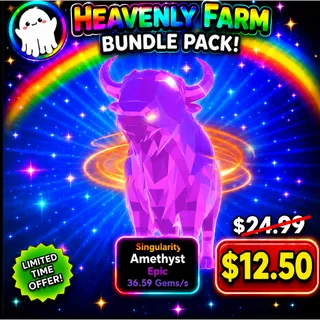 HATCH A COW -36 GEM /SEC AMETHYST COW 