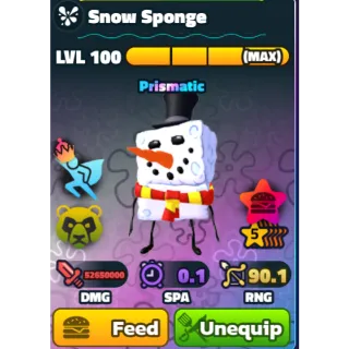 SNOW SPONGE LVL 100 NC PP RELIC 