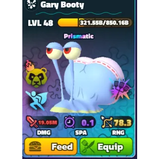 GARY BOOTY NC + RELIC -SPONGEBOB TOWER DEFENSE 