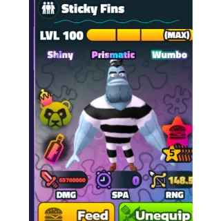 SW 5S STICKY FINS LVL 100 NC + PP RELIC OVER 60MILL DPS 
