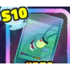 S10 HOLO GOLD SERIAL CARD-SPONGEBOB TOWER DEFENSE 