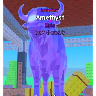 HATCH A COW - 1000KG 8 GEM /SEC AMETHYST COW 