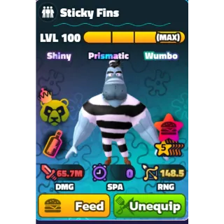 SW 5S NC PP STICKY FINS -COMES WITH BONUS UNIT 