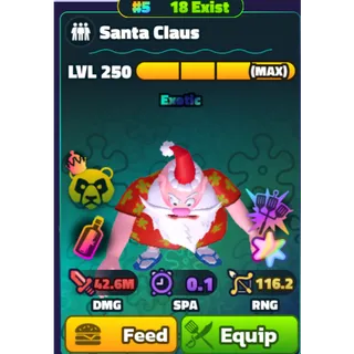 SANTA CLAUS SUPER STAR RAINBOW SERIAL #5 (Collectors Item) 