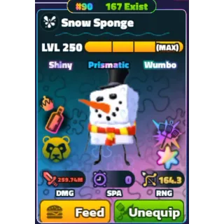 SW SUPER STAR LVL 250 SNOW SPONGE RAINBOW SERIAL - 