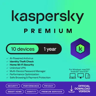 Kaspersky Premium 10 Devices 1Y