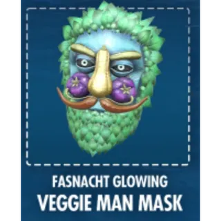 Fasnacht glowing veggie man mask
