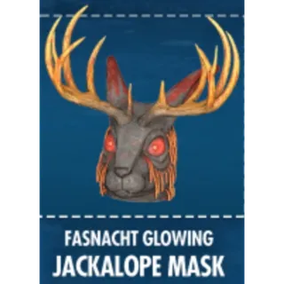 Fasnacht glowing jackalope mask