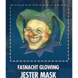 Fasnacht glowing jester mask