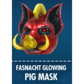 Fasnacht glowing pig mask
