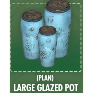 Plan: Large Glazed Pot