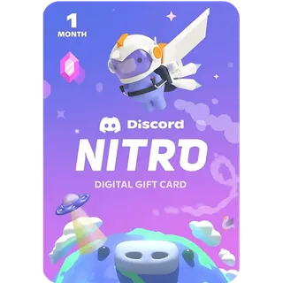Discord Nitro 1 Month Subscription Gift Card - Global