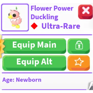 Flower power duckling