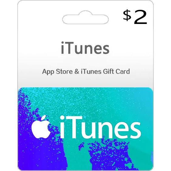 Itunes Gift Card 2 Usd Instant Delivery