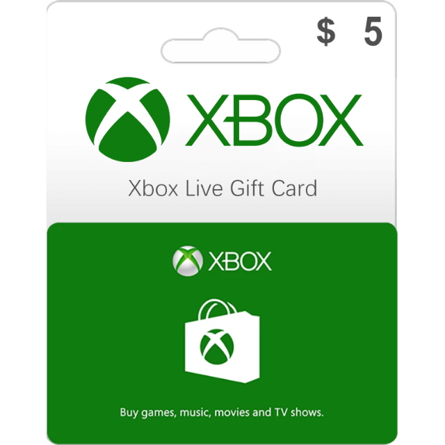 5.00 Xbox Gift Card 5 USD (Instant Delivery) Xbox Gift