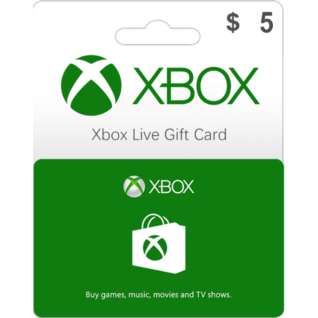 5 usd xbox gift card