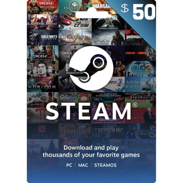 $50.00 Steam Gift Card 50 USD (Instant Delivery) - Steam ...