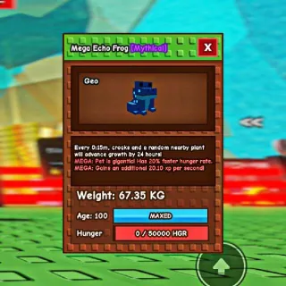 MEGA ECHO FROG 15s CD (NO TOY) | GROW A GARDEN