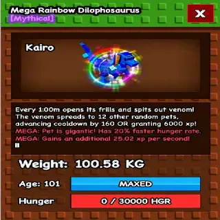 MEGA RBH DILO 100KG | GROW A GARDEN