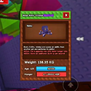 MEGA COLOSSAL OCTO MIMIC 138.35kg | GROW A GARDEN