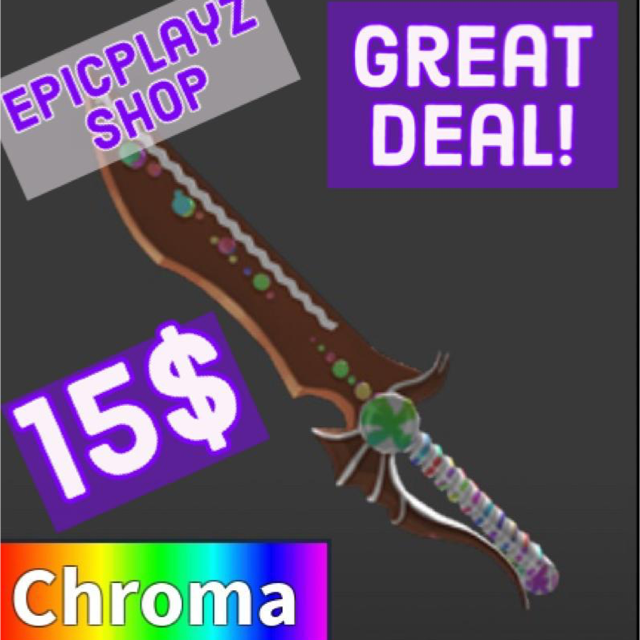 Other Mm2 Chroma Gingerblade In Game Items Gameflip - item value roblox