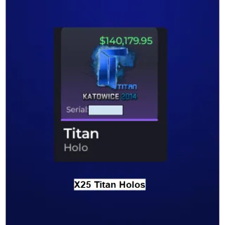 Unboxing RNG - x25 Titan Holos 