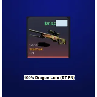 Unboxing RNG - ST FN Dragon Lore (100/s)