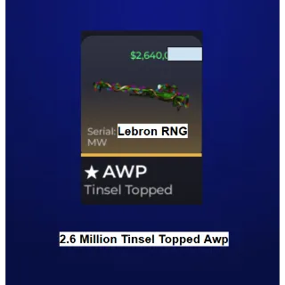 Unboxing RNG - 2.6m Tinsel Topped