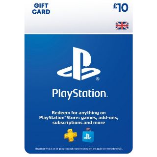 £10 GBP PlayStation Store Key/Code UK Account