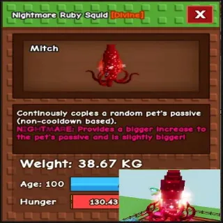 38.67KG Ruby Squid Nightmare