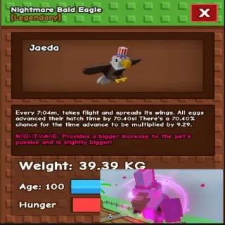 39.39kg Nightmare Bald Eagle